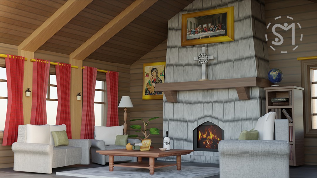 Rustic Cabin — Detail View