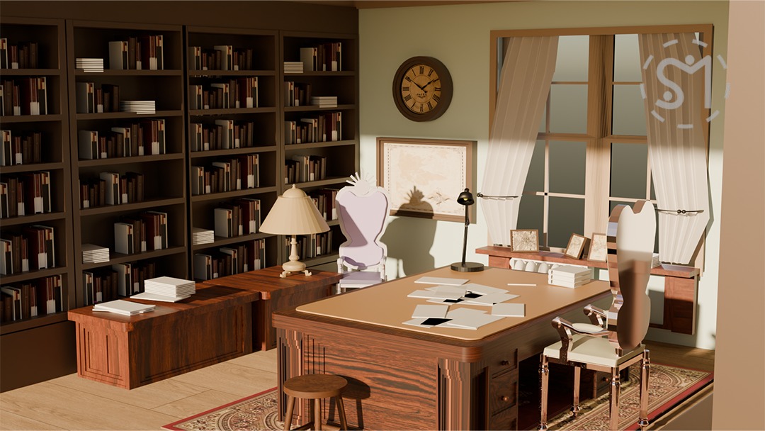 The Scholar's Study — Angle View